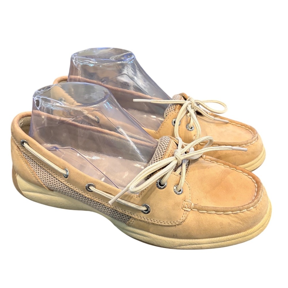 Sperry Women's Size 8M Tan Leather Boat Shoes Top-Sider Loafers 9773581